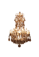 Grand Bicolor Crystal Chandelier