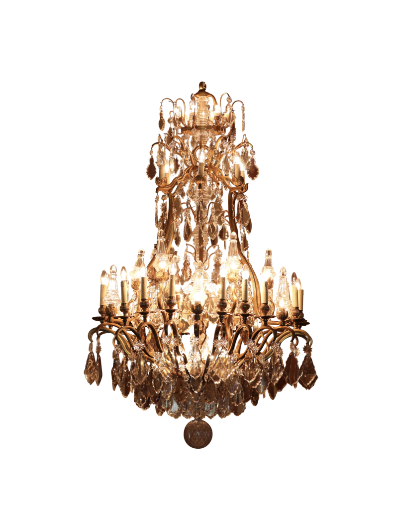 Grand Bicolor Crystal Chandelier