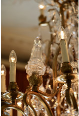 Maison Leon Van den Bogaert Grand Lustre En Cristal Bicolore