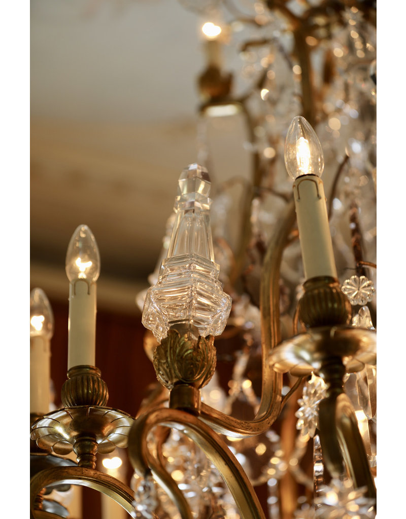Maison Leon Van den Bogaert Grand Bicolor Crystal Chandelier