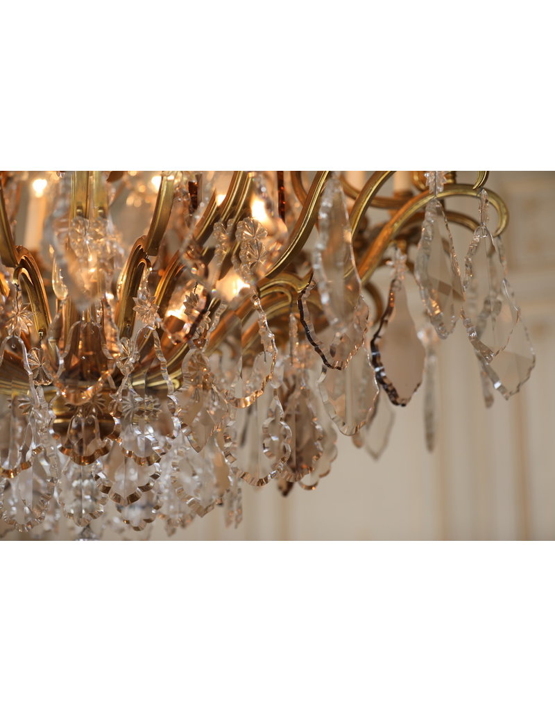 Grand Bicolor Crystal Chandelier