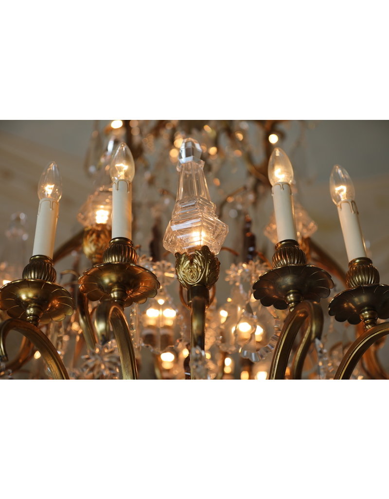 Grand Bicolor Crystal Chandelier