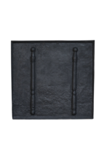 Maison Leon Van den Bogaert Blacked cast iron Kaminplatte