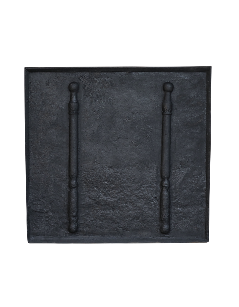 Maison Leon Van den Bogaert Blacked cast iron Kaminplatte