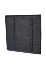 Maison Leon Van den Bogaert Blacked cast iron Kaminplatte