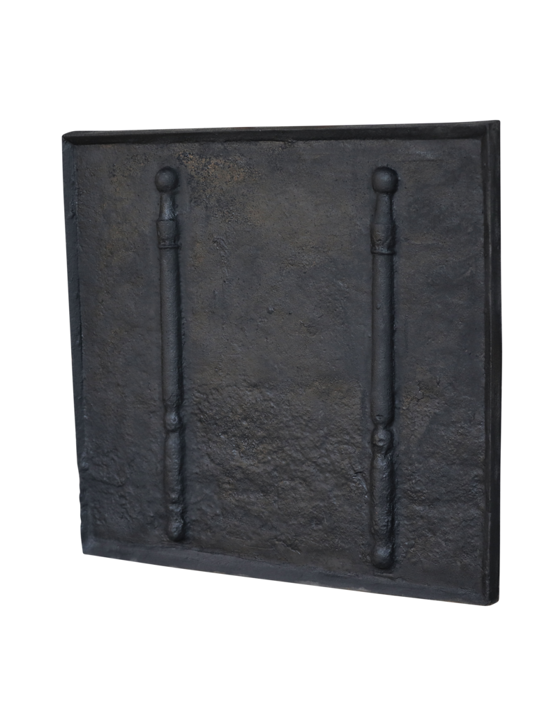 Maison Leon Van den Bogaert Blacked cast iron Kaminplatte