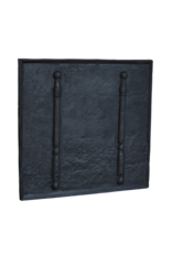 Maison Leon Van den Bogaert Blacked cast iron Kaminplatte