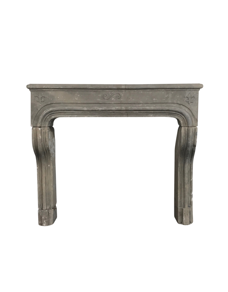 Rustic Grez-Limestone Fireplace Mantle