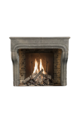 Rustic Grez-Limestone Fireplace Mantle