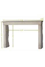 French Style Limestone Fireplace Surround