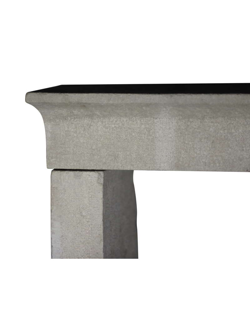 French Style Limestone Fireplace Surround