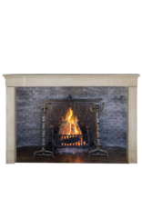 French Style Limestone Fireplace Surround