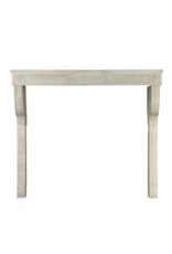 Maison Leon Van den Bogaert Eleganter groß weißer Kalkstein Kamin