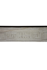 Maison Leon Van den Bogaert Eleganter groß weißer Kalkstein Kamin