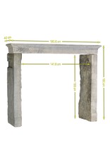 Maison Leon Van den Bogaert Rustic And Strong Bicolor Stone Fireplace