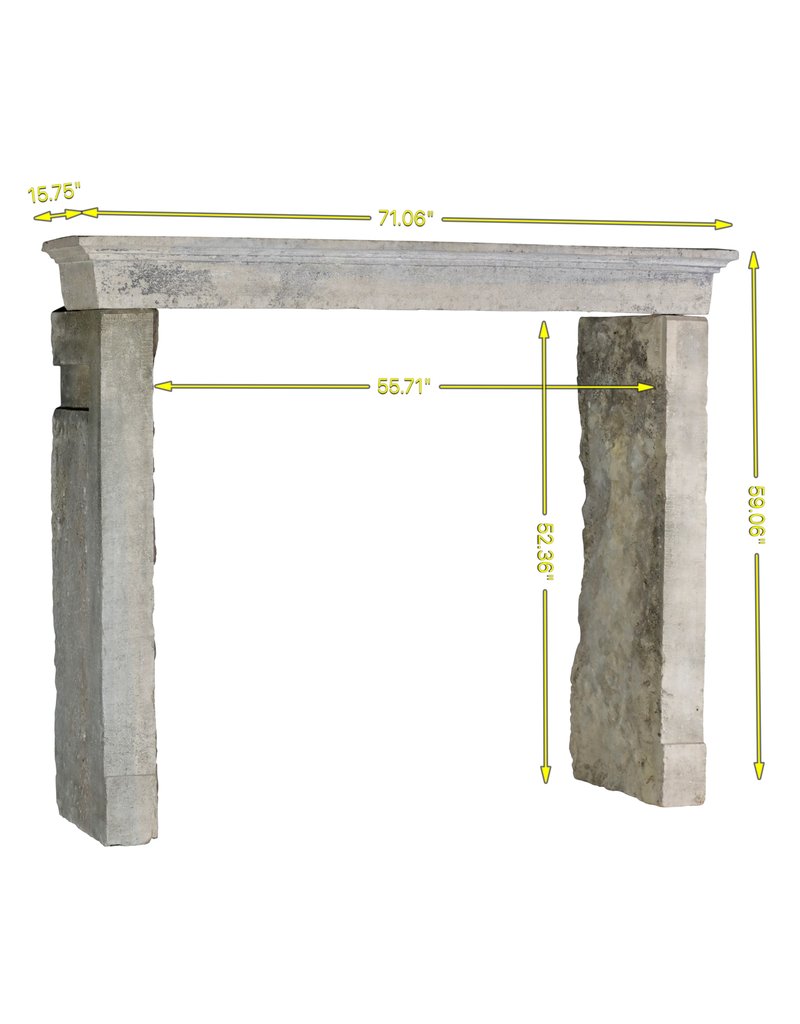 Maison Leon Van den Bogaert Rustic And Strong Bicolor Stone Fireplace