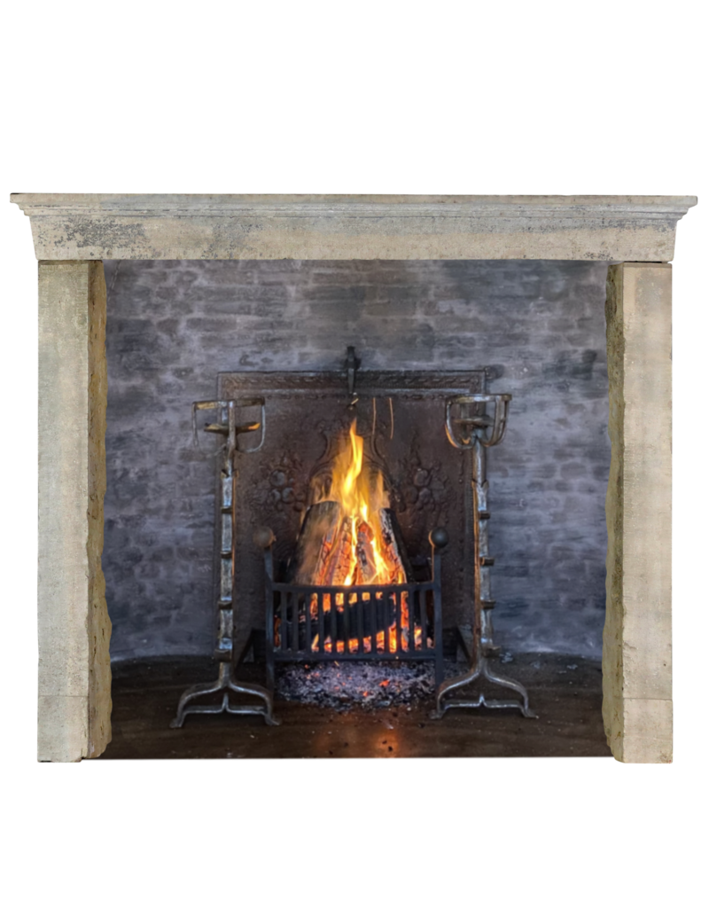 Maison Leon Van den Bogaert Rustic And Strong Bicolor Stone Fireplace