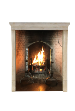 Elegant French Limestone Fireplace Surround