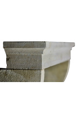 Elegant French Limestone Fireplace Surround