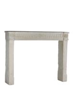 Elegant French Limestone Fireplace Surround