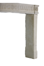 Elegant French Limestone Fireplace Surround