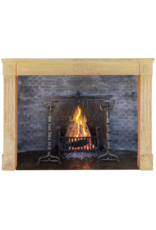 Rustic Classic Louis XVI Limestone Fireplace Surround