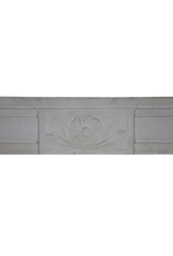 Classic French Fireplace In White Limestone