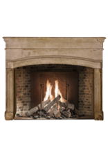 Strong 17th Century Grez-Stone Fireplace Mantel