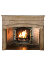 Strong 17th Century Grez-Stone Fireplace Mantel