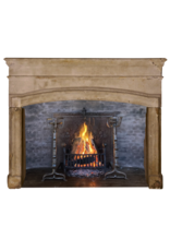 Strong 17th Century Grez-Stone Fireplace Mantel