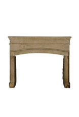 Strong 17th Century Grez-Stone Fireplace Mantel