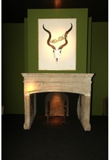 Strong 17th Century Grez-Stone Fireplace Mantel