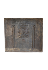 Maison Leon Van den Bogaert Antiker gusseiserner Kaminplatte