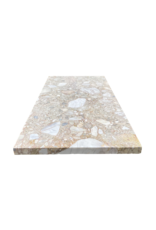 Antike Tischplatte Aus Royal Brêche Marmor