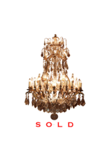 Maison Leon Van den Bogaert Grand Bicolor Crystal Chandelier