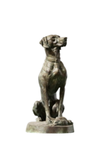 Maison Leon Van den Bogaert Elegantes Paar Jagdhunde Aus Messing.