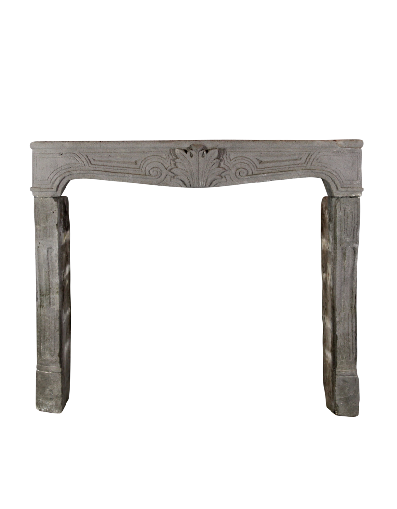 Elegant French Rustic Fireplace In Lava Stone