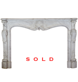 Maison Leon Van den Bogaert 19Th Century Grand French Marble Fireplace Surround