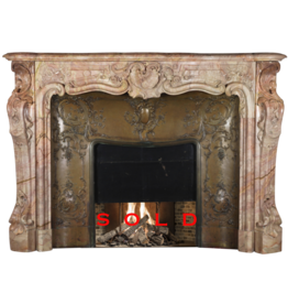 Belgian Belle Epoque Period Fireplace Surround