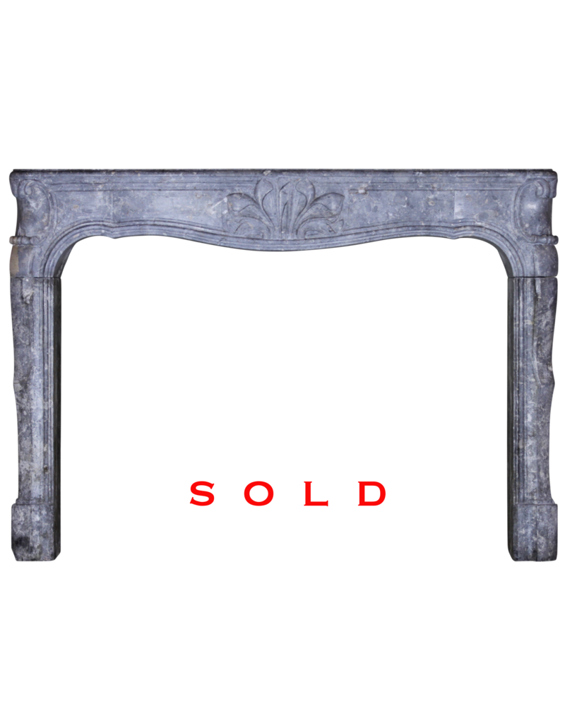 The Antique Fireplace Bank 18Th Century Fine French Fireplace In Hard Stone With Floral Detail