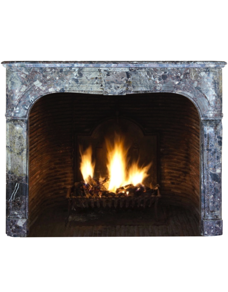 Maison Leon Van den Bogaert Small Bicolor Chic Antique Chimney Piece