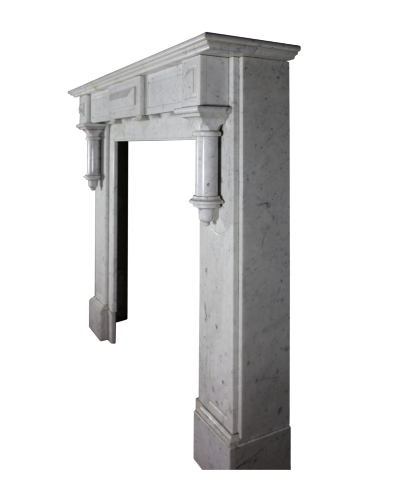Typical Belgian Simple Fireplace Surround