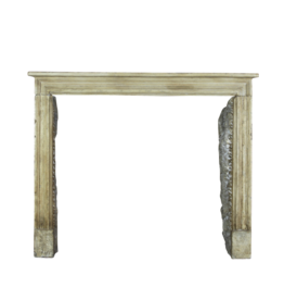 Small French Country Style Limestone Mantle
