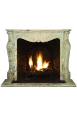 Maison Leon Van den Bogaert Klassische Kaminverkleidung aus grünem Onyx