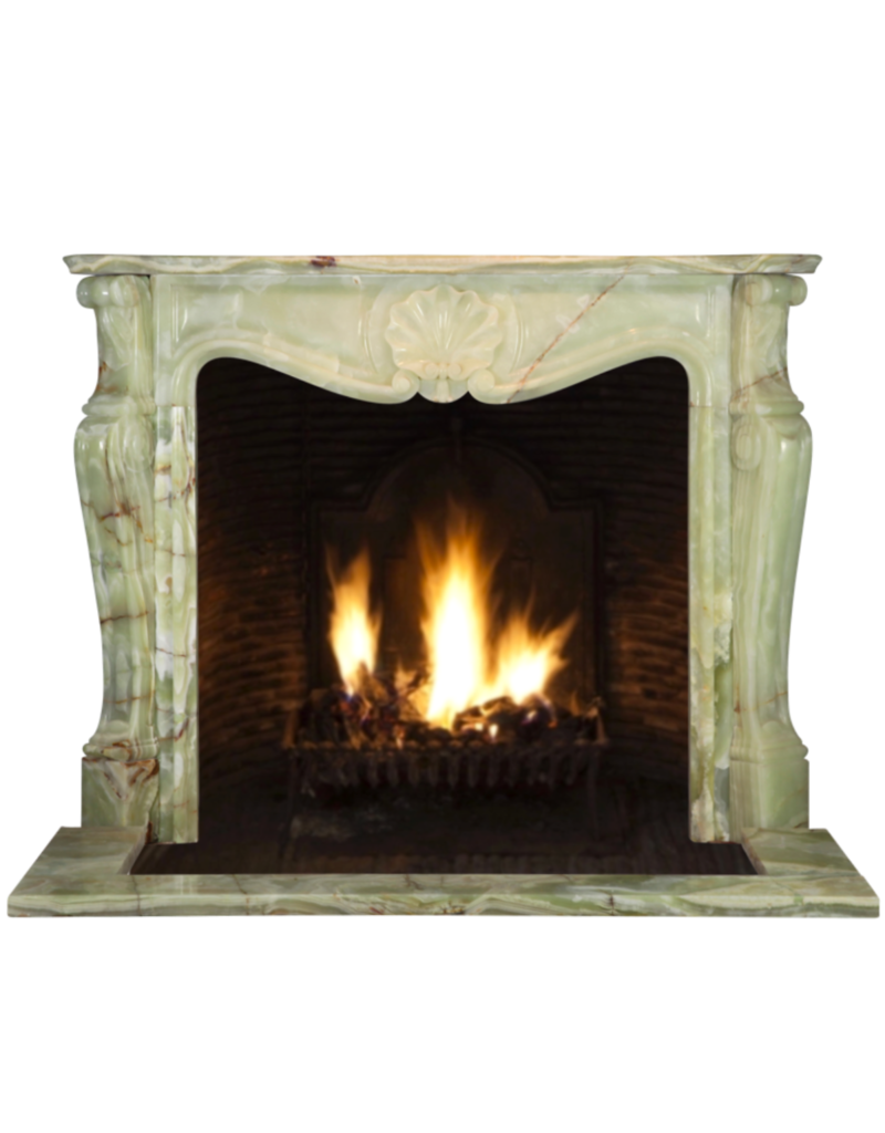 The Antique Fireplace Bank Grün Onyx Klassische Kamin Verkleidung
