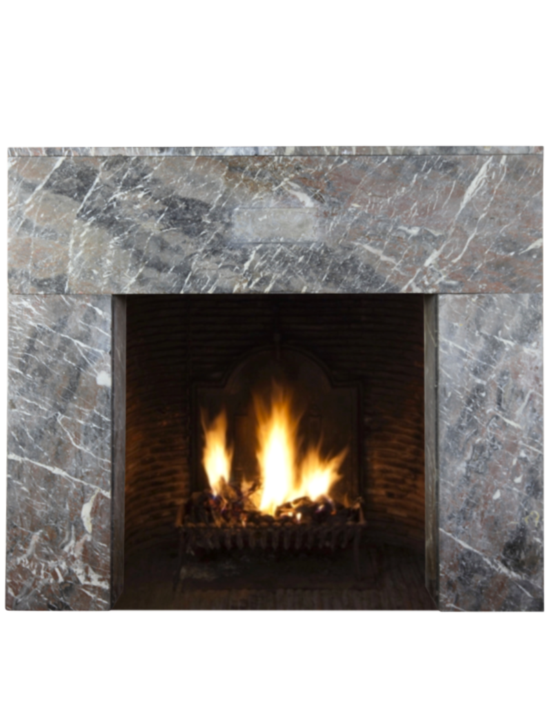 Maison Leon Van den Bogaert Belgischer Art-déco-Kamin aus Marmor