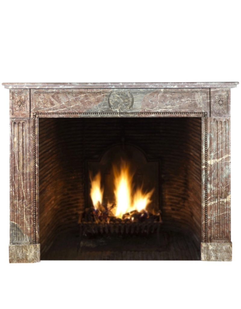 Maison Leon Van den Bogaert Belgischen Brown Marmor Kaminmaske