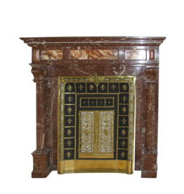 Maison Leon Van den Bogaert Impressive Belgian Marble Fireplace Surround