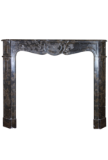 Classic French Campagnard Pompadour Antique Fireplace Surround