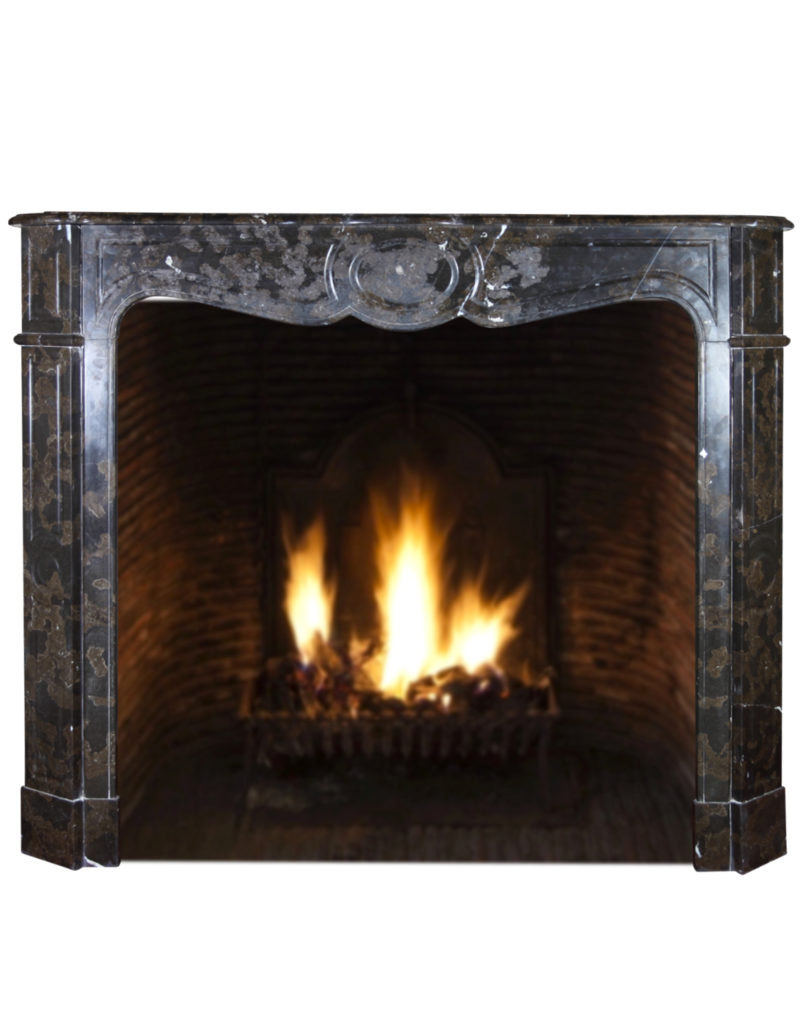 Classic French Campagnard Pompadour Antique Fireplace Surround